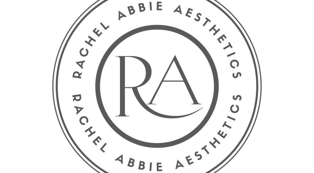 Rachel Abbie Aesthetics logo emphasizing sophistication, located in London, England, GB.