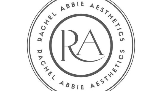 Rachel Abbie Aesthetics logo emphasizing sophistication, located in London, England, GB.
