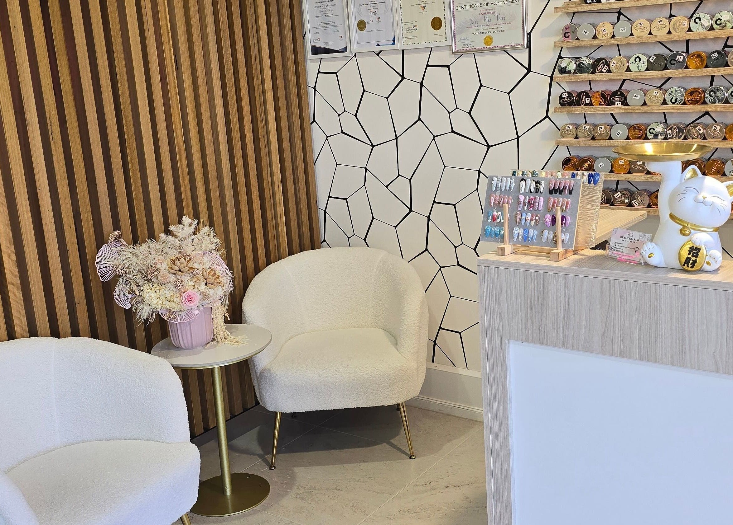 Elegant spa seating at 2 Playhouse Avenue Cairnlea 3023, Melbourne, Victoria, AU with decor and products.