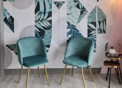 Elegant seating at Silk Touch Lashes Glenrothes, Glenrothes, Scotland, GB, featuring stylish decor.