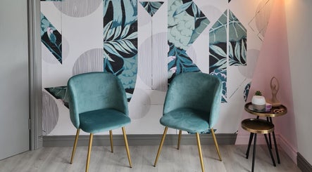 Elegant seating at Silk Touch Lashes Glenrothes, Glenrothes, Scotland, GB, featuring stylish decor.