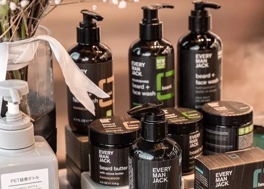 Beard care products at The BND - Barber Next Door, Abu Dhabi, AE showcase high-quality grooming essentials.