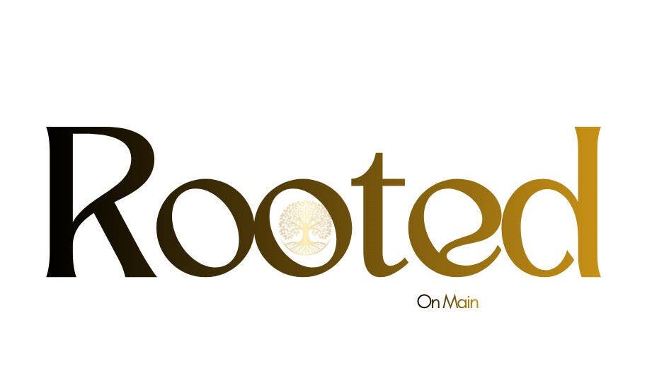Logo of Rooted on Main, a beauty and wellness venue in Concord, New Hampshire, US.