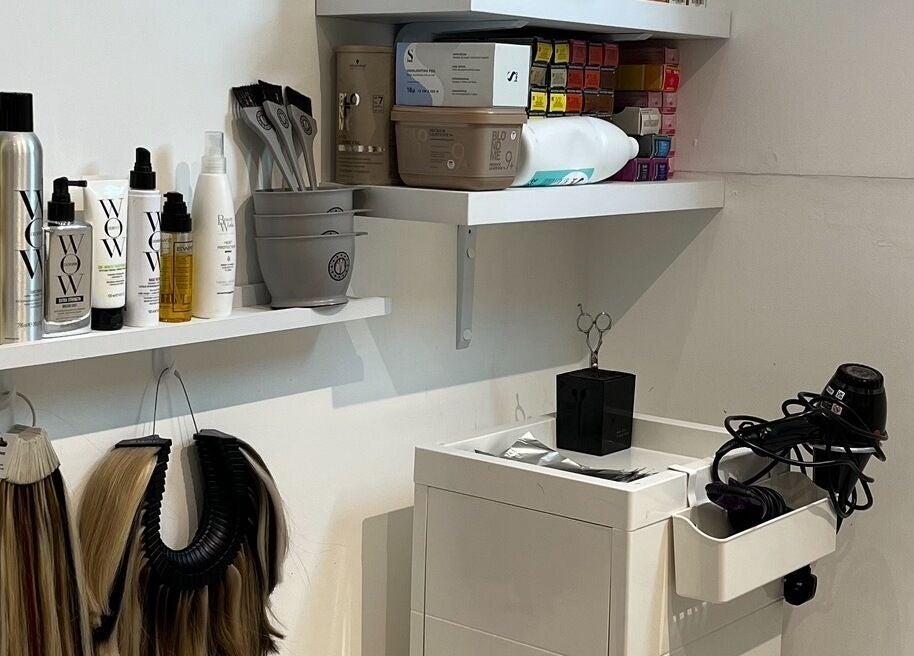 Hair products and tools at Hair by Aimee, Hatfield, England, GB.