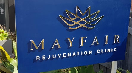 Mayfair Rejuvenation Clinic sign with elegant logo in Williamstown, Victoria, AU