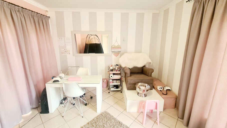 Elegant interior of Titivate Nail & Spray Tan Studio, Somerset West, Western Cape, ZA, showcasing beauty seating.