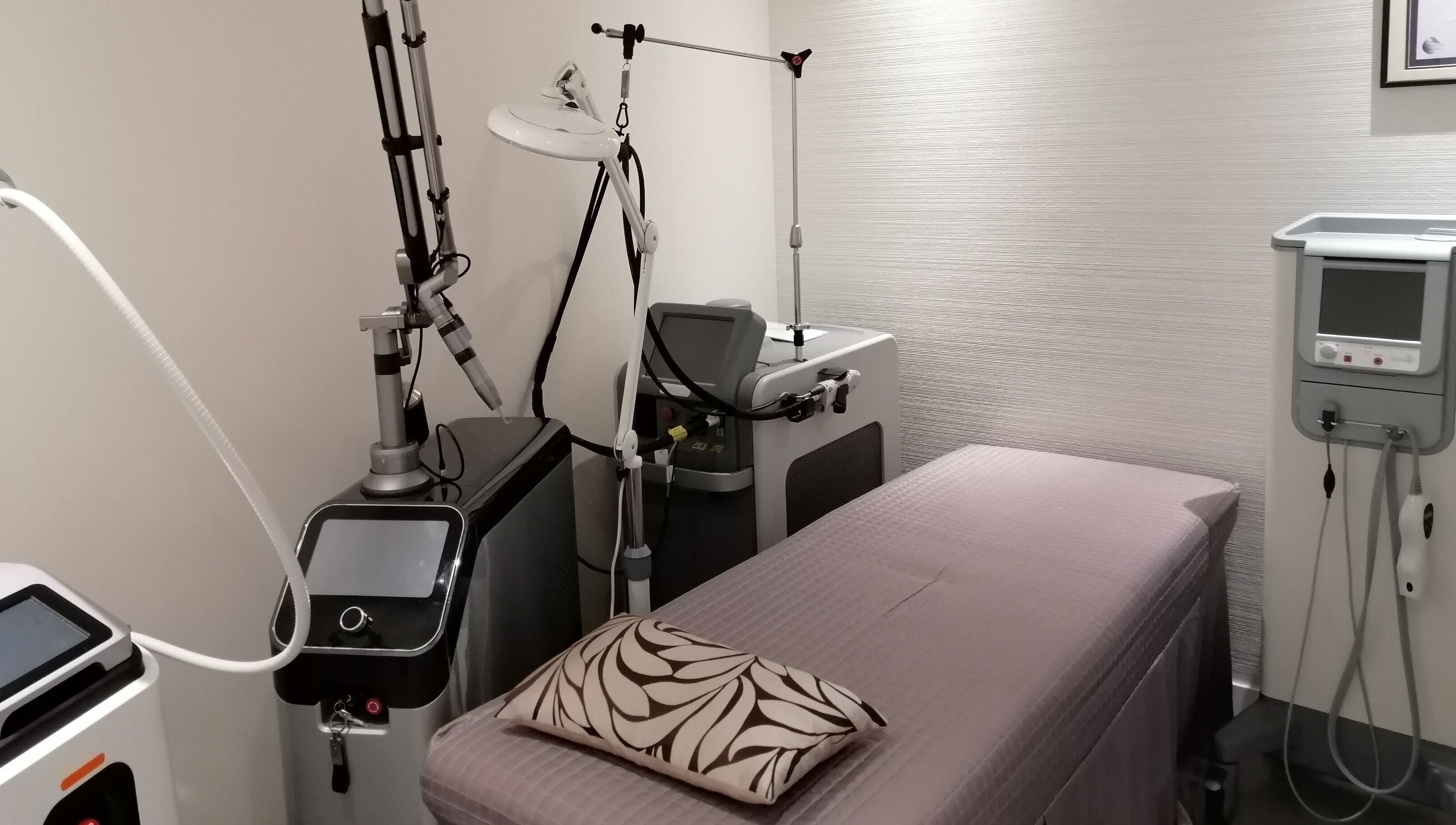 Laser treatment room at Rin Aesthetics - Korean Facials and Laser Treatment, Hong Kong Island, HK.