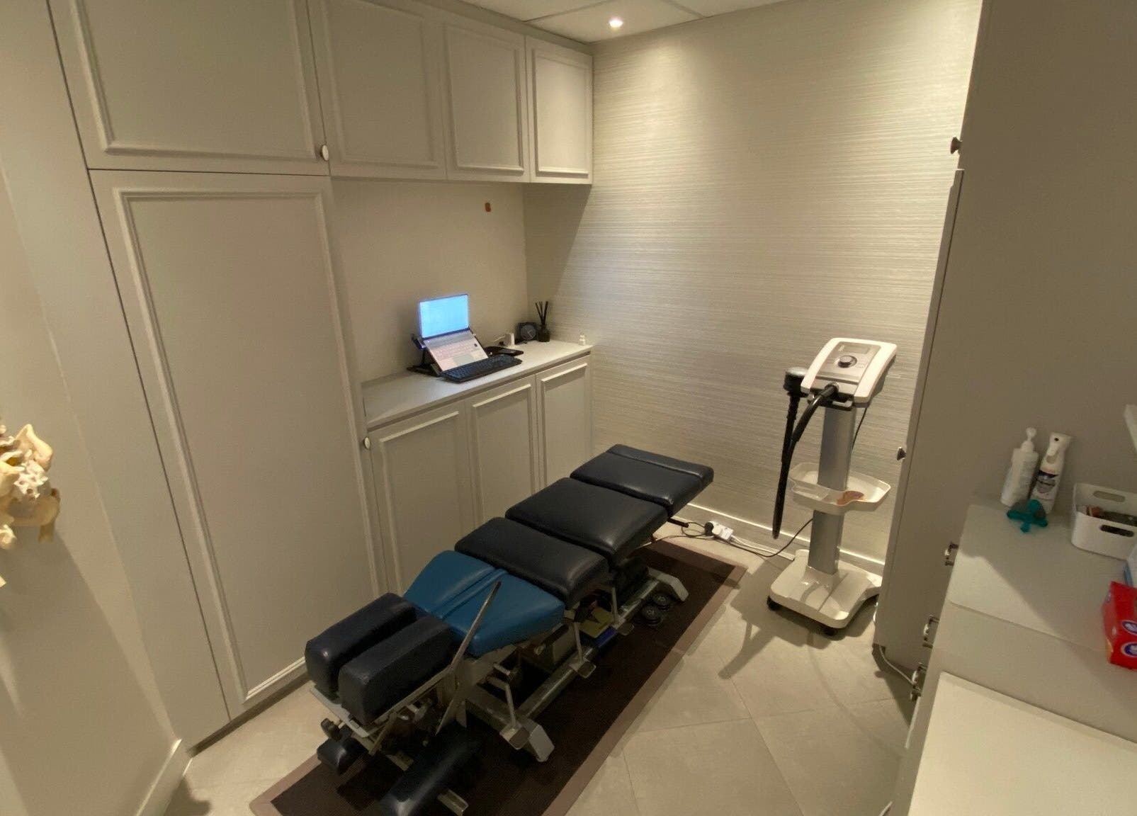 Cozy treatment room at Rin Aesthetics - Korean Facials and Laser Treatment, Hong Kong Island, HK.