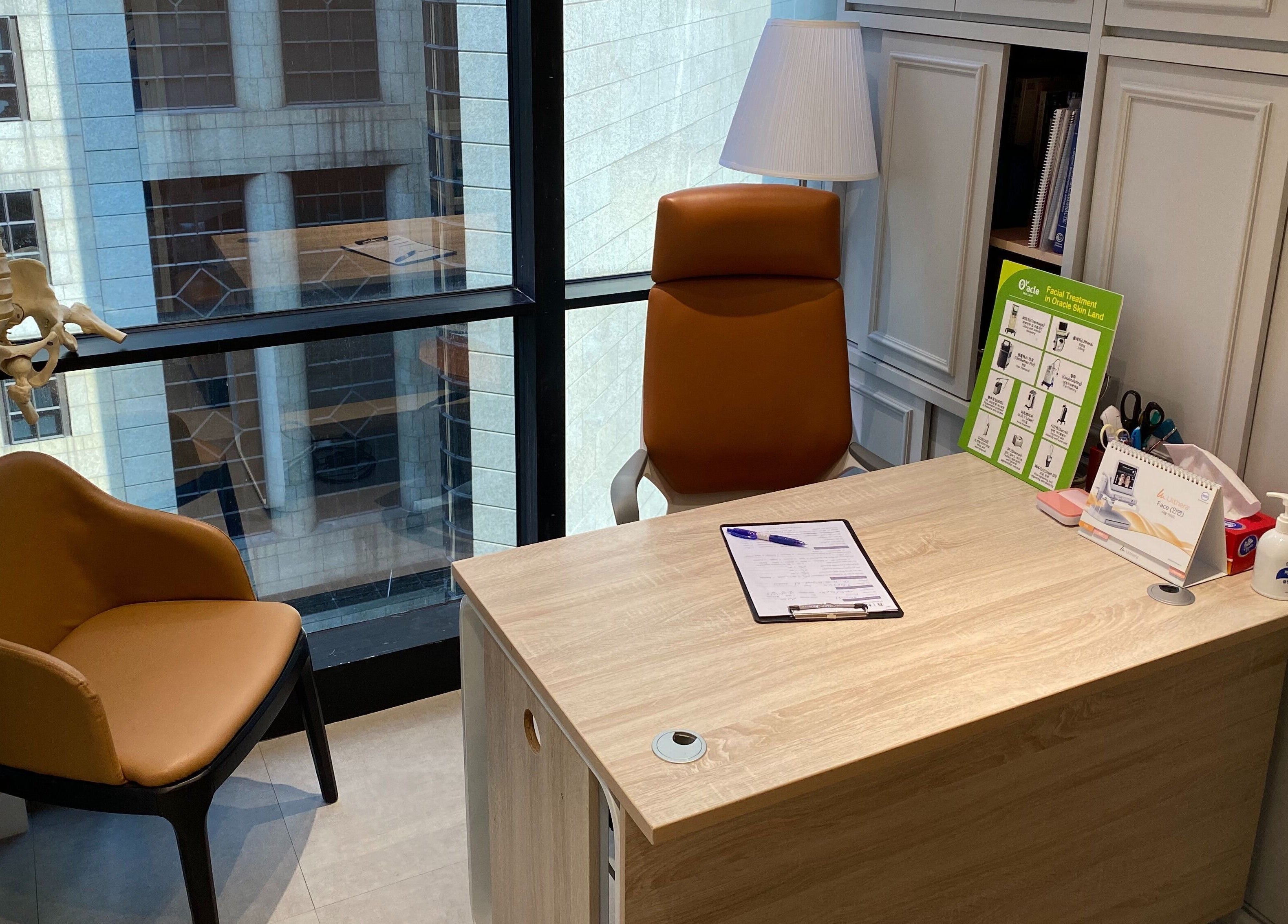 Inviting office corner at Rin Aesthetics - Korean Facials and Laser Treatment in Hong Kong Island, HK.