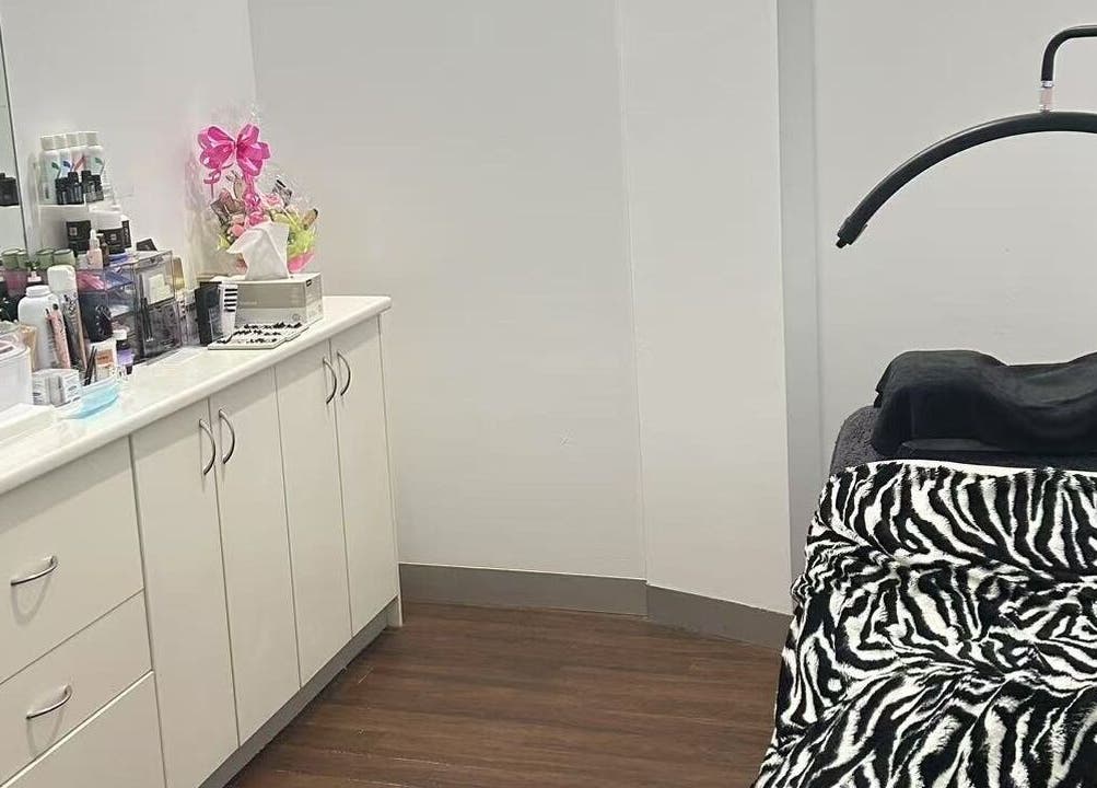 Treatment room at MB Luxury Spa Castletown, Hyde Park, Queensland, AU with zebra-patterned blanket.