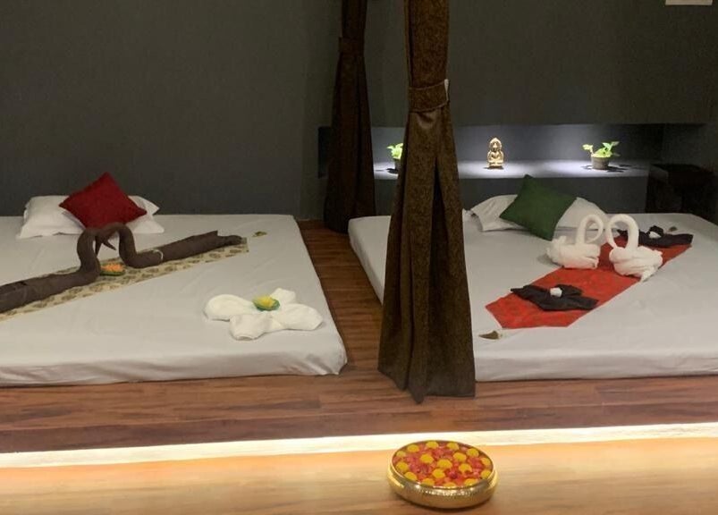 Relaxing treatment beds at Hasta Spa Anna Nagar, Chennai, Tamil Nadu, IN, designed for ultimate wellness.