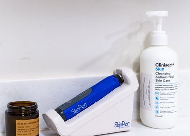 Beauty tools at Dr Wells Clinic - Medical Aesthetics & Wellness, London, England, GB. Essential skincare products displayed.