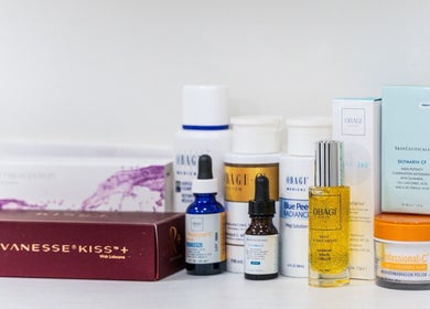 Assorted skincare products at Dr Wells Clinic - Medical Aesthetics & Wellness, London, England, GB.