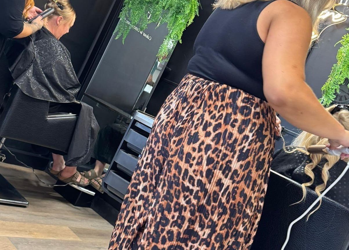 Hair styling session at THE GLOSS, Lowestoft, England, GB, showcasing top beauty services.