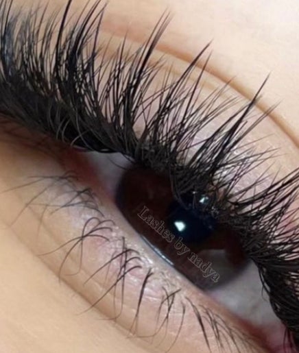 Close-up of eyelash extensions at Nadya Lashes N CO, Bali, Bali, ID for a stunning look.