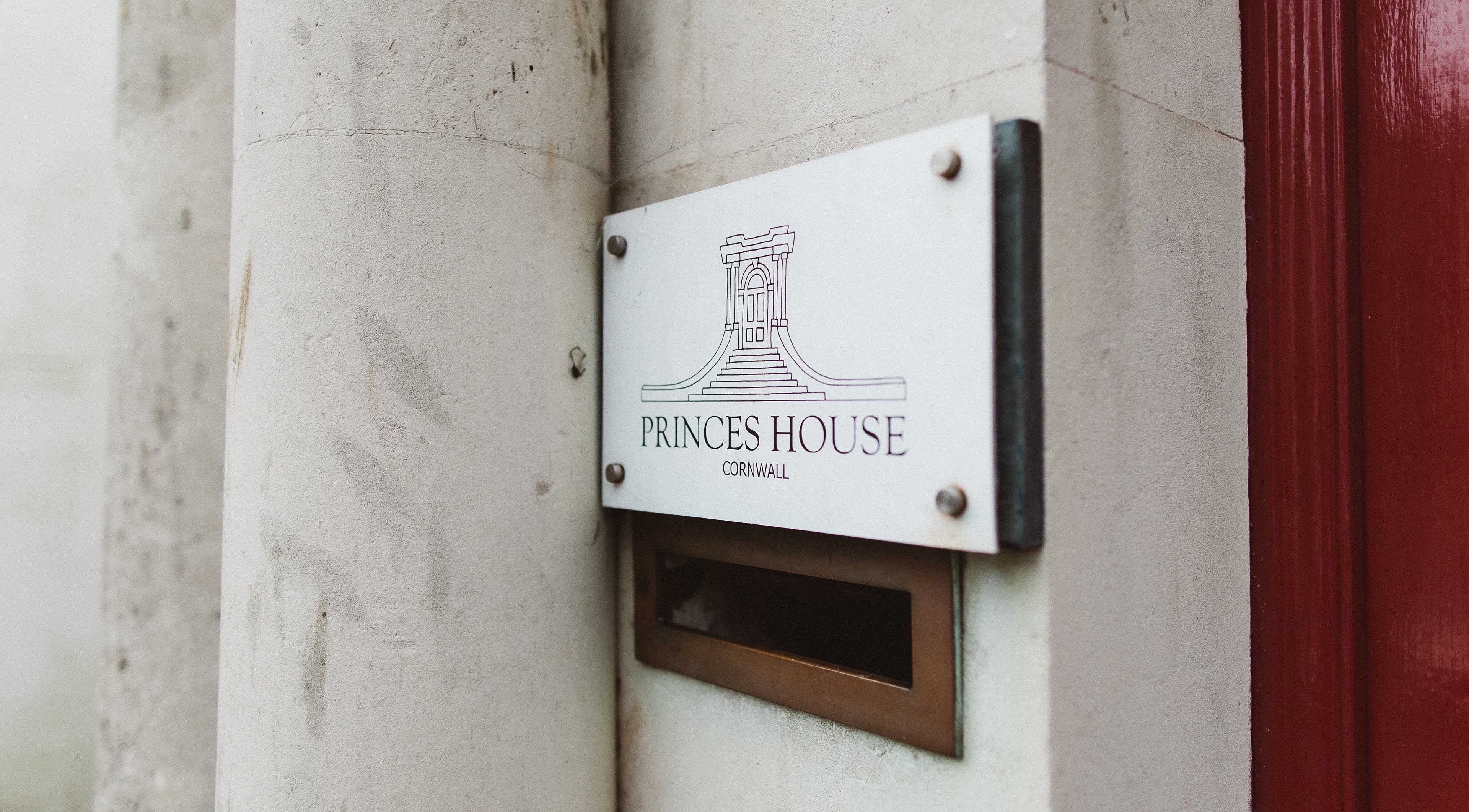 BROW BABES - PHOEBE venue sign at Princes House, Truro, England, GB, highlighting elegance and style.