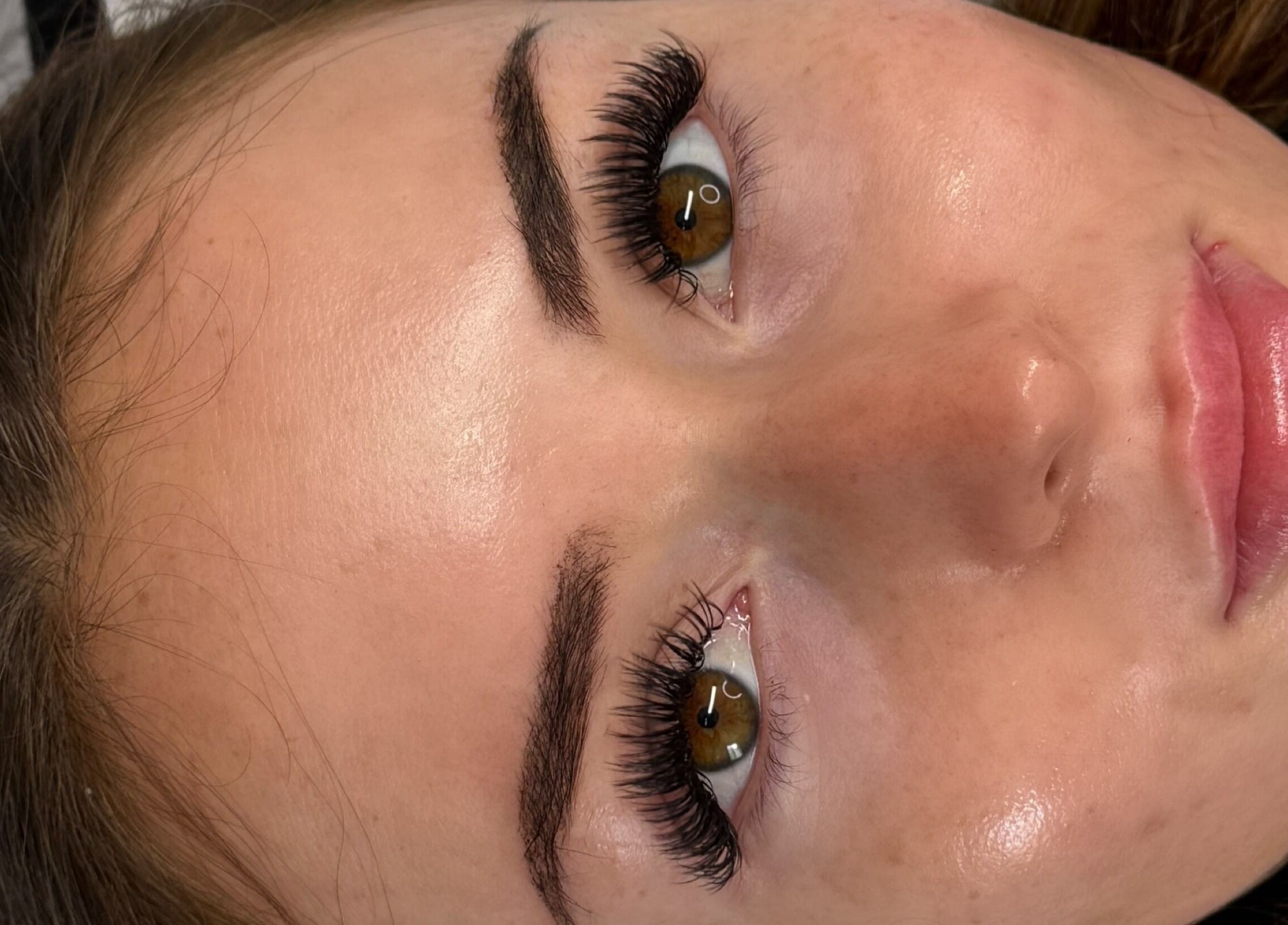 Close-up of eyelash extensions at Beauty by HW, Southern River, Western Australia, AU.