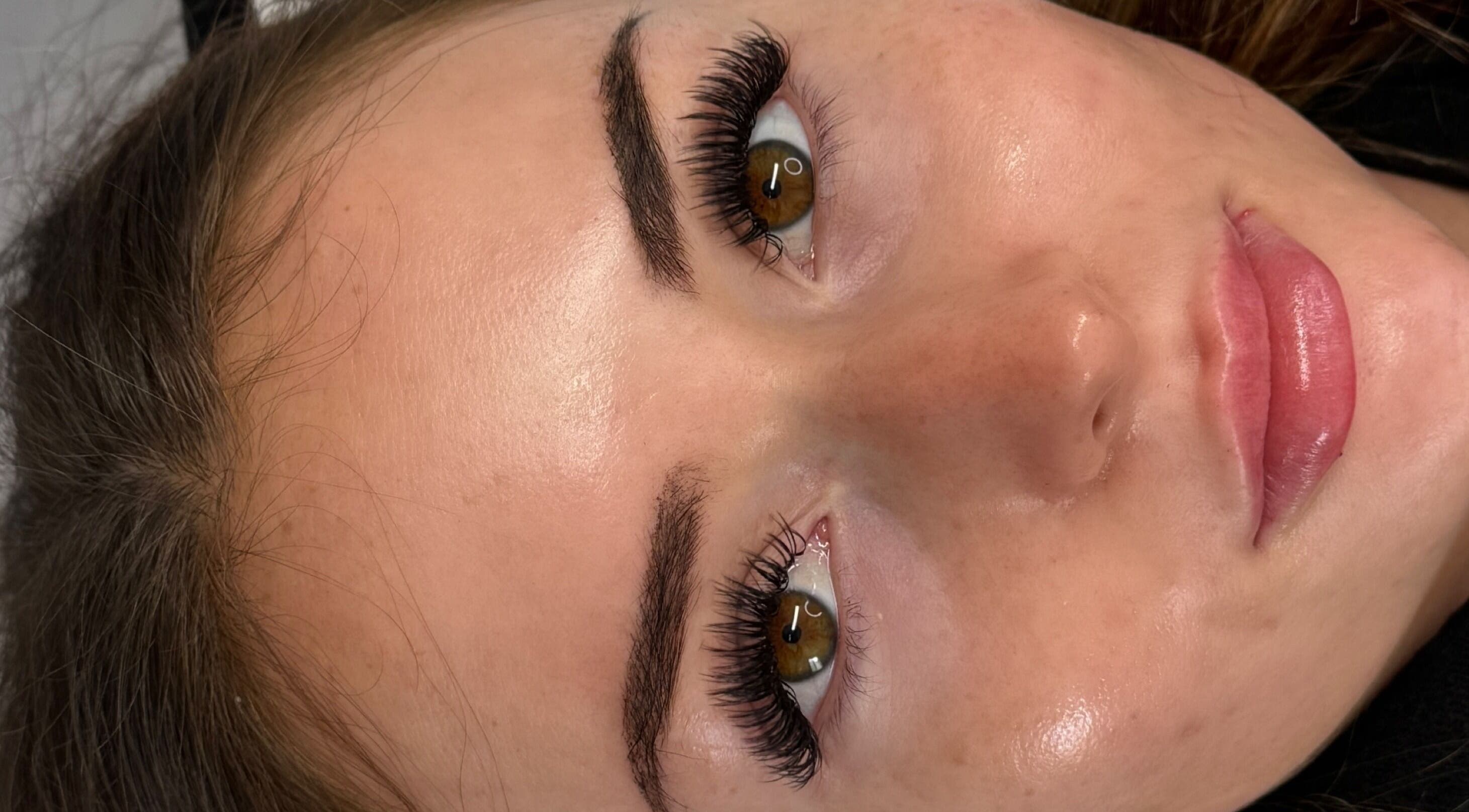 Close-up of eyelash extensions at Beauty by HW, Southern River, Western Australia, AU.
