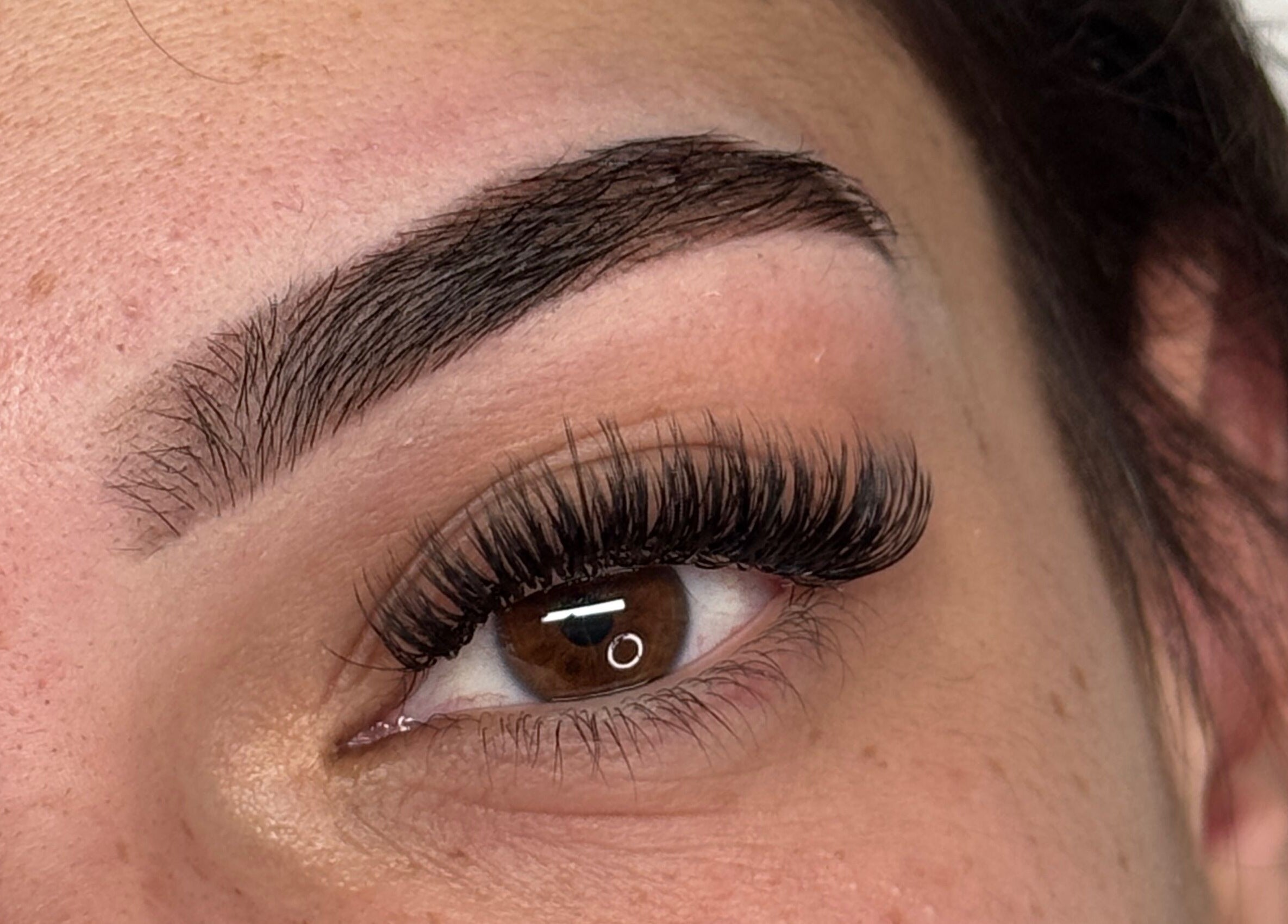 Closeup of lush eyelashes at Beauty by HW, Southern River, Western Australia, AU.