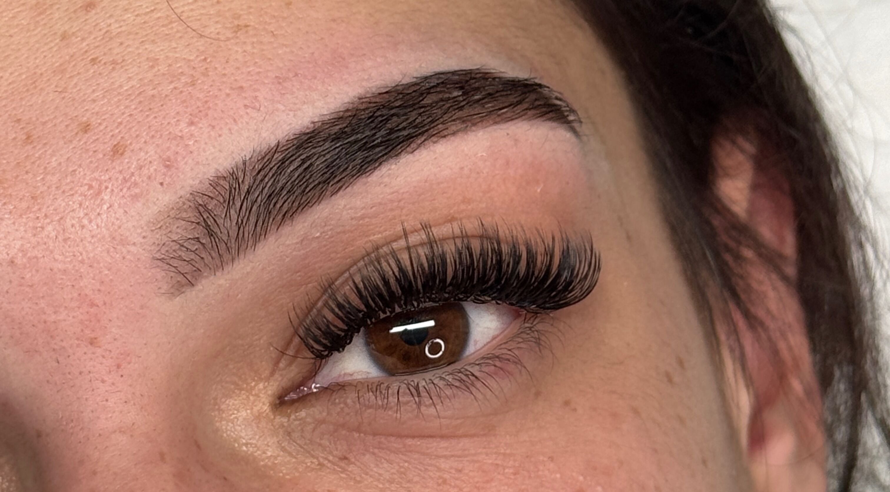Closeup of lush eyelashes at Beauty by HW, Southern River, Western Australia, AU.