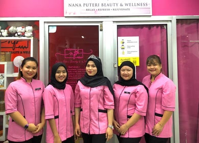 Friendly staff at Nana Puteri Beauty and Wellness in Sandakan, Sabah, MY, ready to serve with a smile.