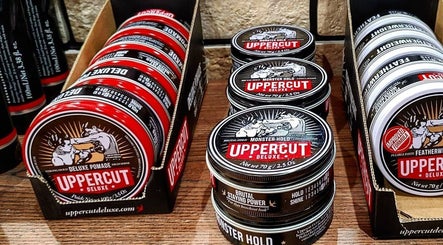 Uppercut Deluxe products on display at The Fade Lounge - Greenwood, Western Australia, AU.