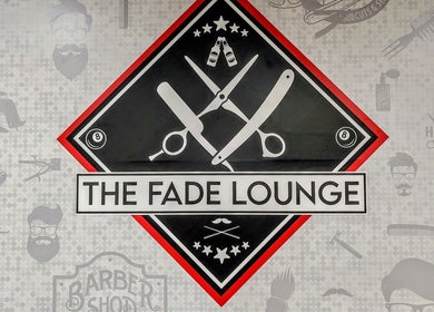 The Fade Lounge - Greenwood logo wall art in Greenwood, Western Australia, AU, featuring barber tools.