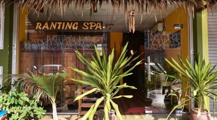 Entrance of Ranting Spa Kepala Batas Penang, lush plants at the front, located in Kepala Batas, Penang, MY.