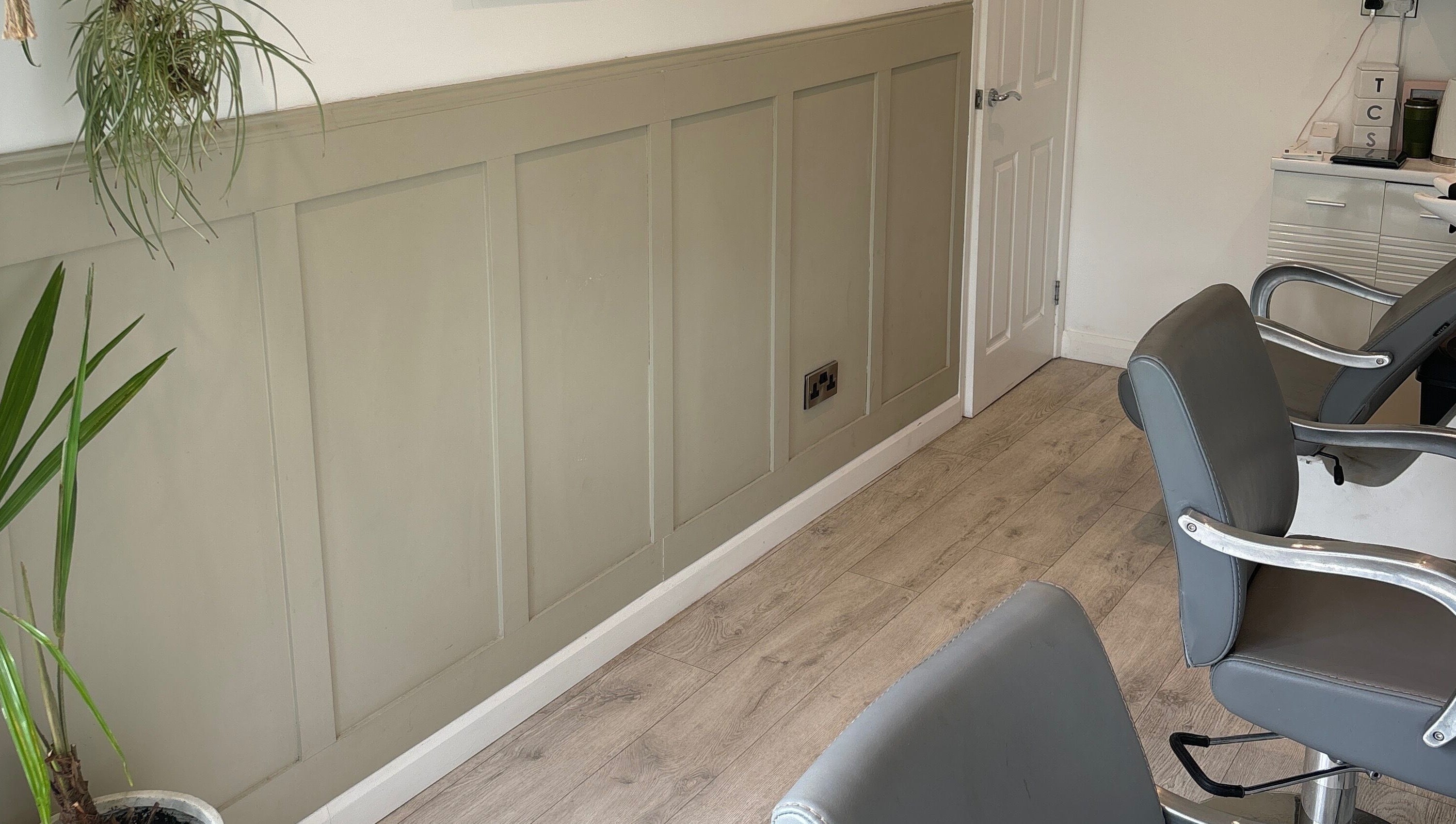 Elegant styling chairs in Amy Newton Hair Design, Cheswick Green, England, GB.