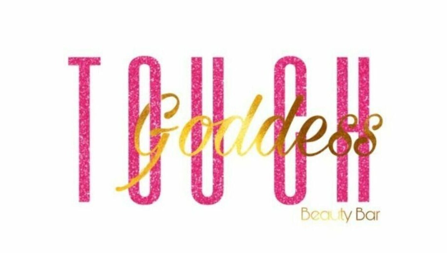 Logo of Goddess Touch Beauty Bar, Bridgetown, Saint Michael, BB in pink and gold text.