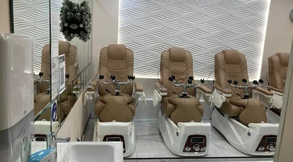 Luxurious pedicure chairs at Absolute Joy Spa, London, England, GB, offering premium relaxation.
