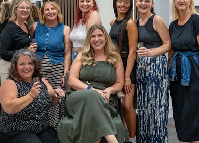 Team celebrating at The Hive Hair • Beauty, St Austell, England, GB, showcasing diverse styles.