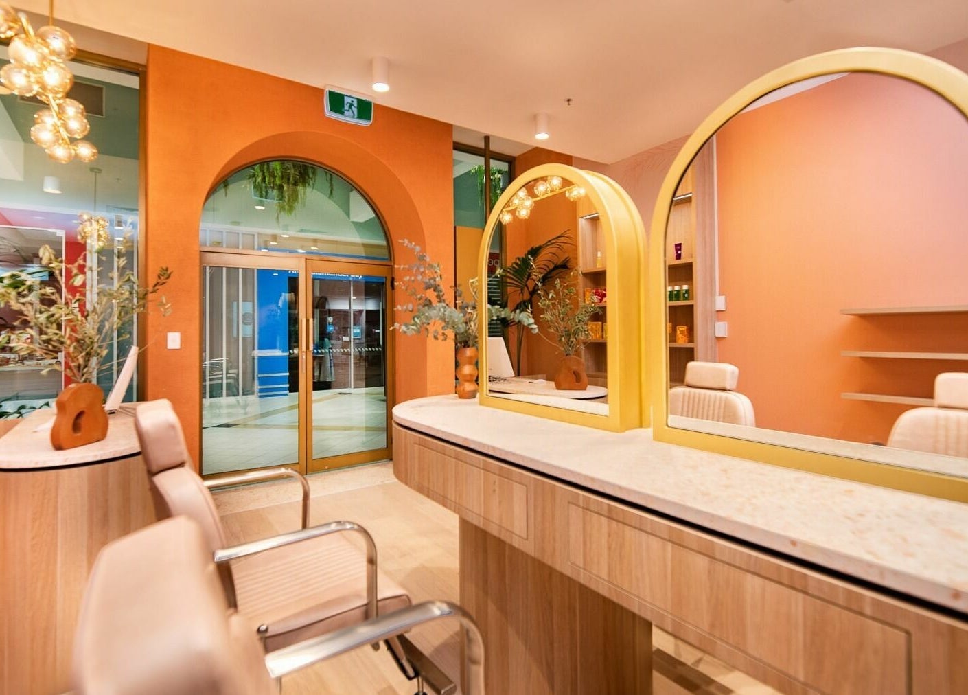 Elegant interior of Valley Brow & Beauty Bar - Salamander Bay, Salamander Bay, New South Wales, AU with warm tones.