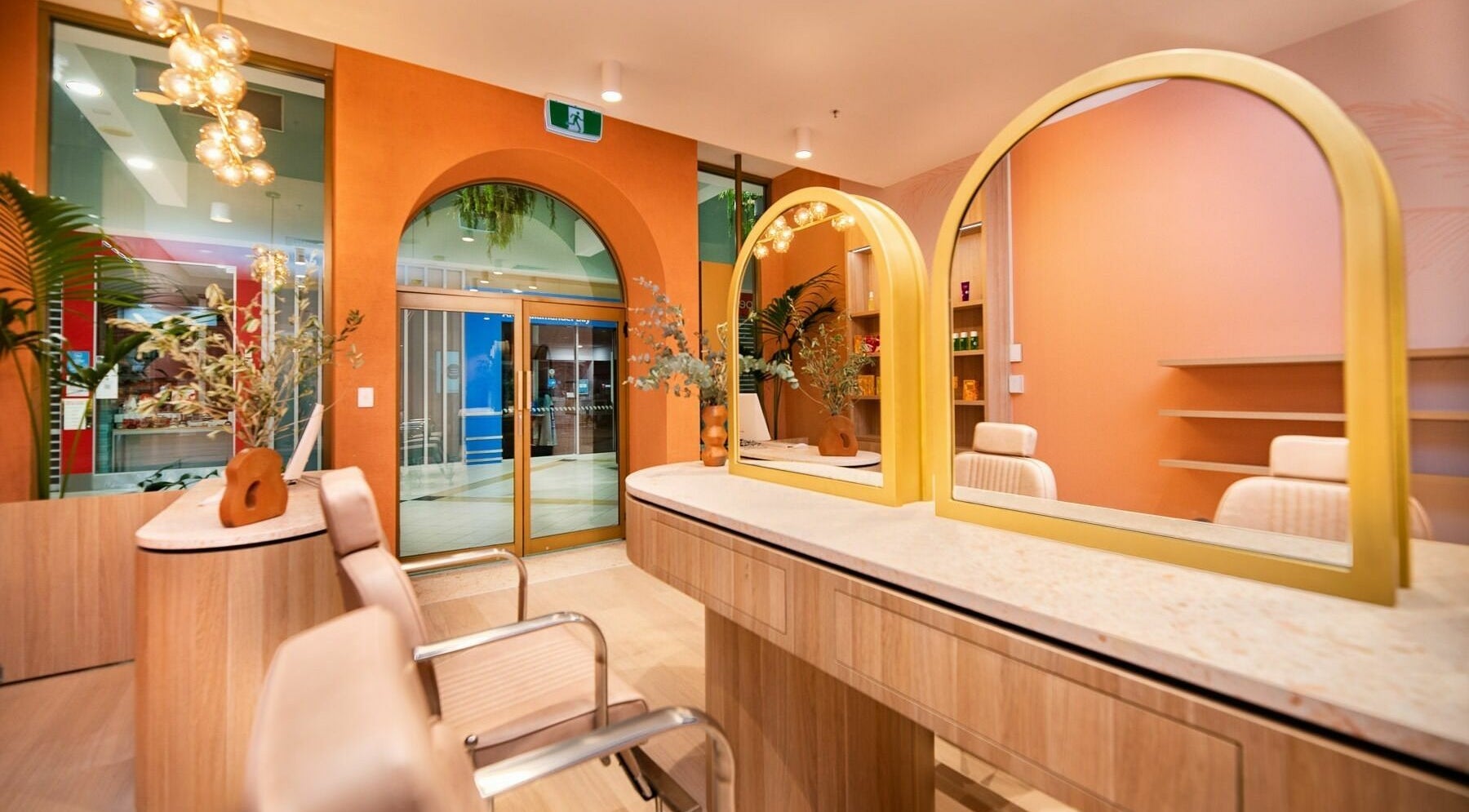 Elegant interior of Valley Brow & Beauty Bar - Salamander Bay, Salamander Bay, New South Wales, AU with warm tones.