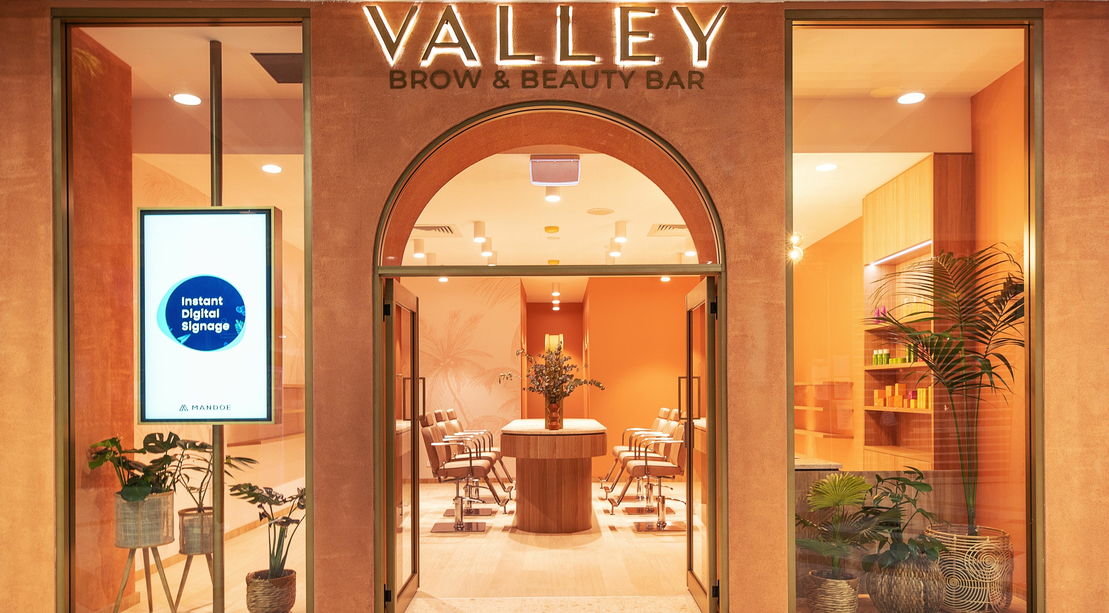 Entrance of Valley Brow & Beauty Bar - Salamander Bay, a chic venue in Salamander Bay, New South Wales, AU.