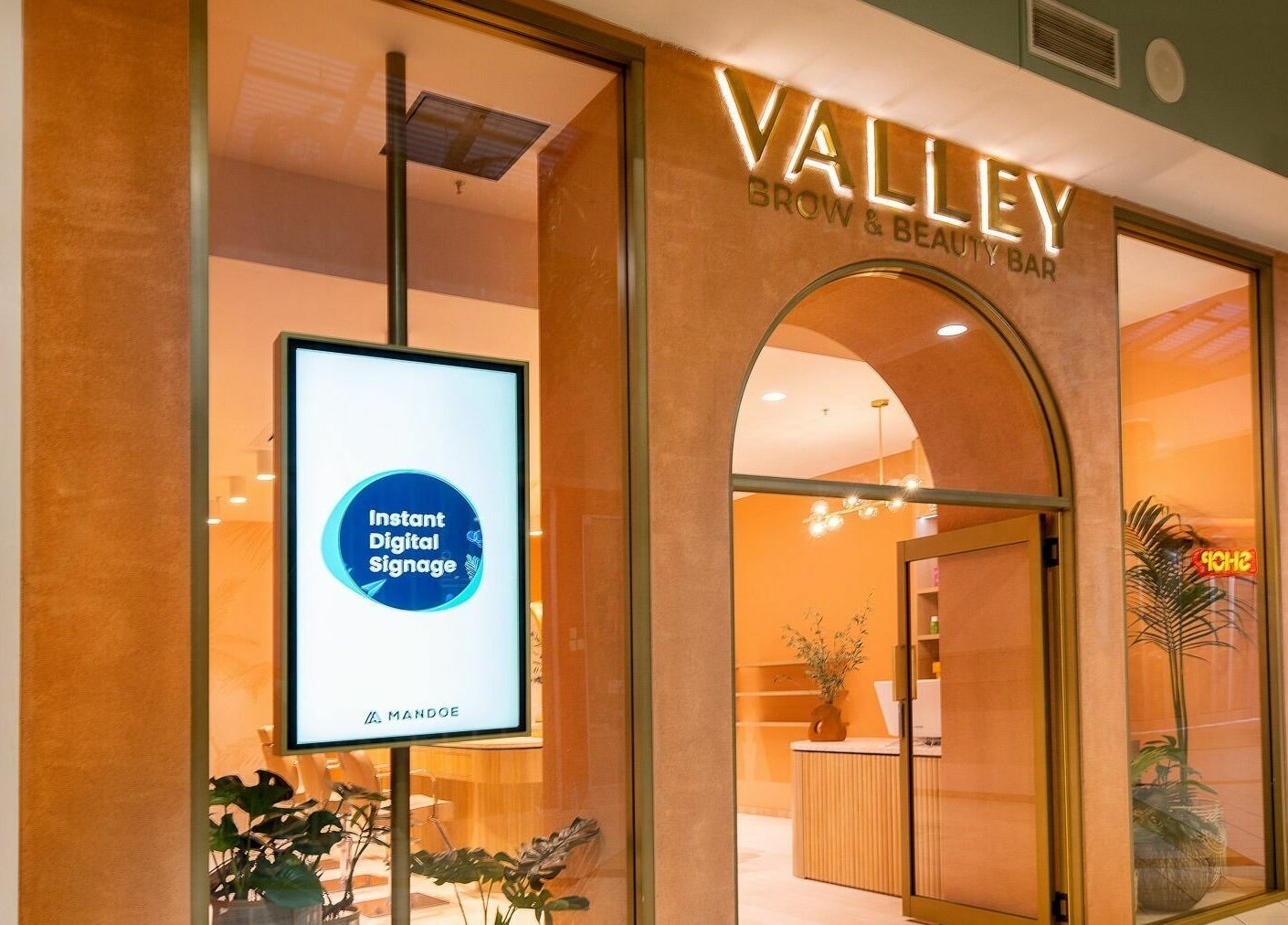 Valley Brow & Beauty Bar - Salamander Bay in Salamander Bay, New South Wales, AU, showing modern salon entrance.