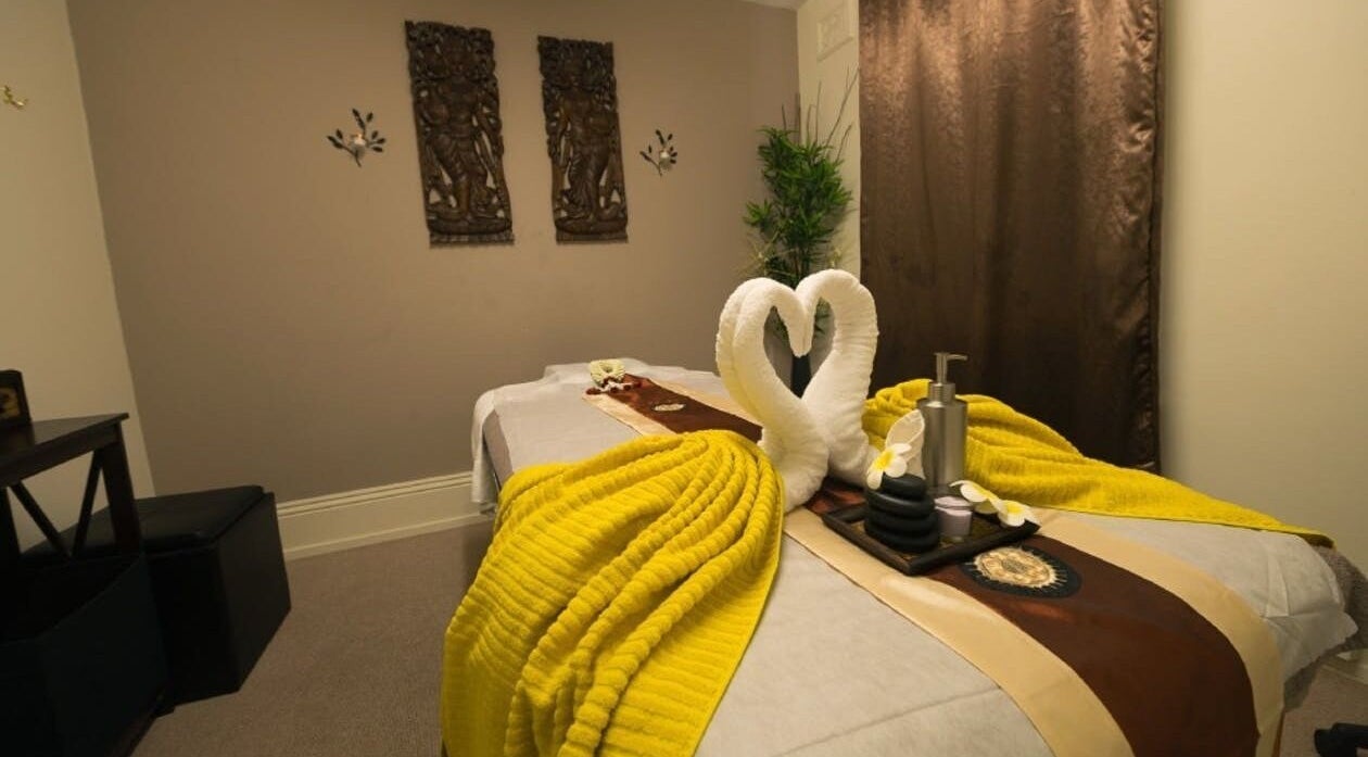 Peaceful massage room at Willoughby Thai and Remedial Massage, Willoughby, New South Wales, AU, with a relaxing setup.