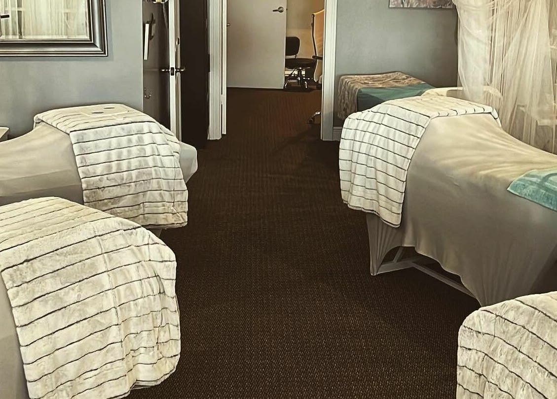 Relaxing spa beds at Lash Ology And Spa Cocoa, located in Cocoa, Florida, US.