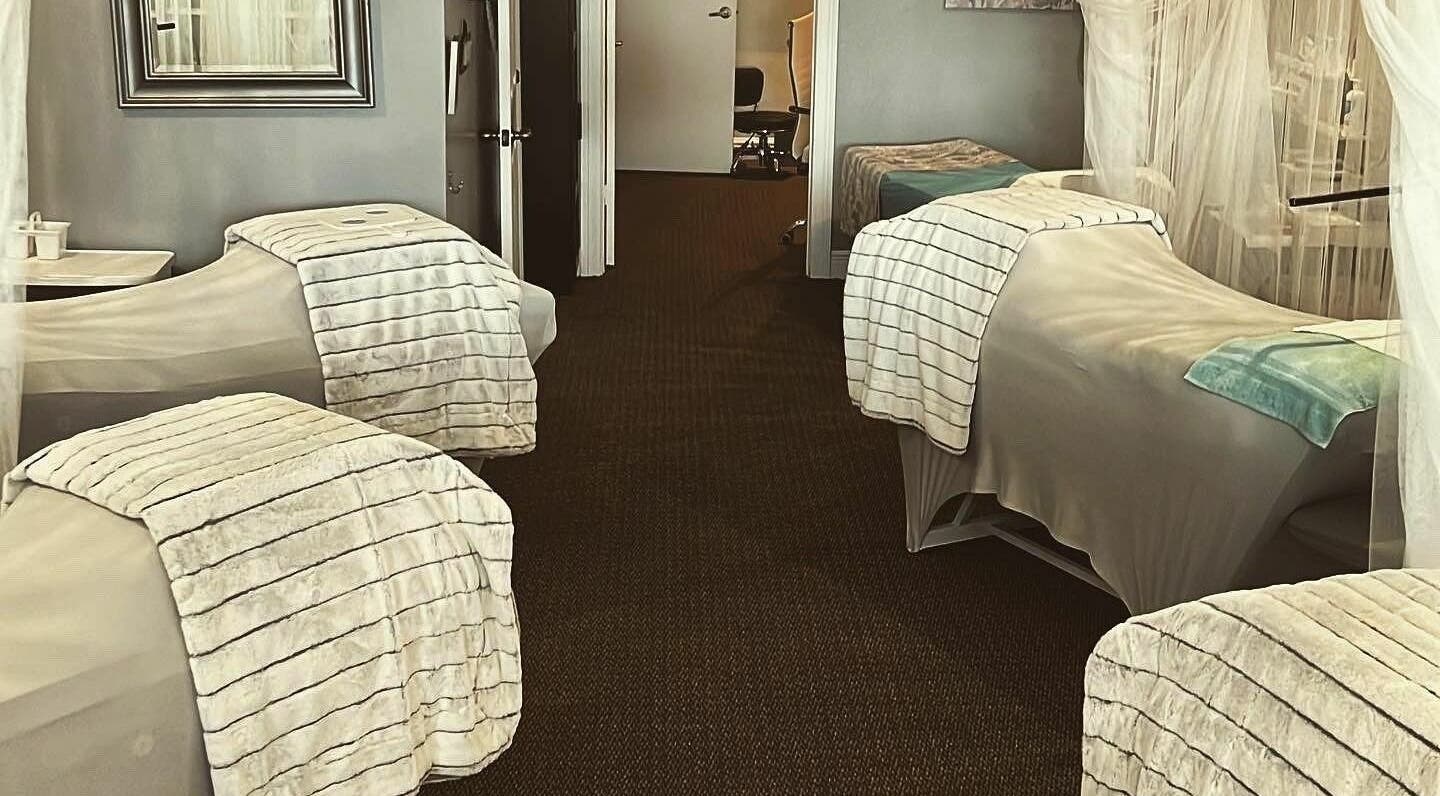 Relaxing spa beds at Lash Ology And Spa Cocoa, located in Cocoa, Florida, US.