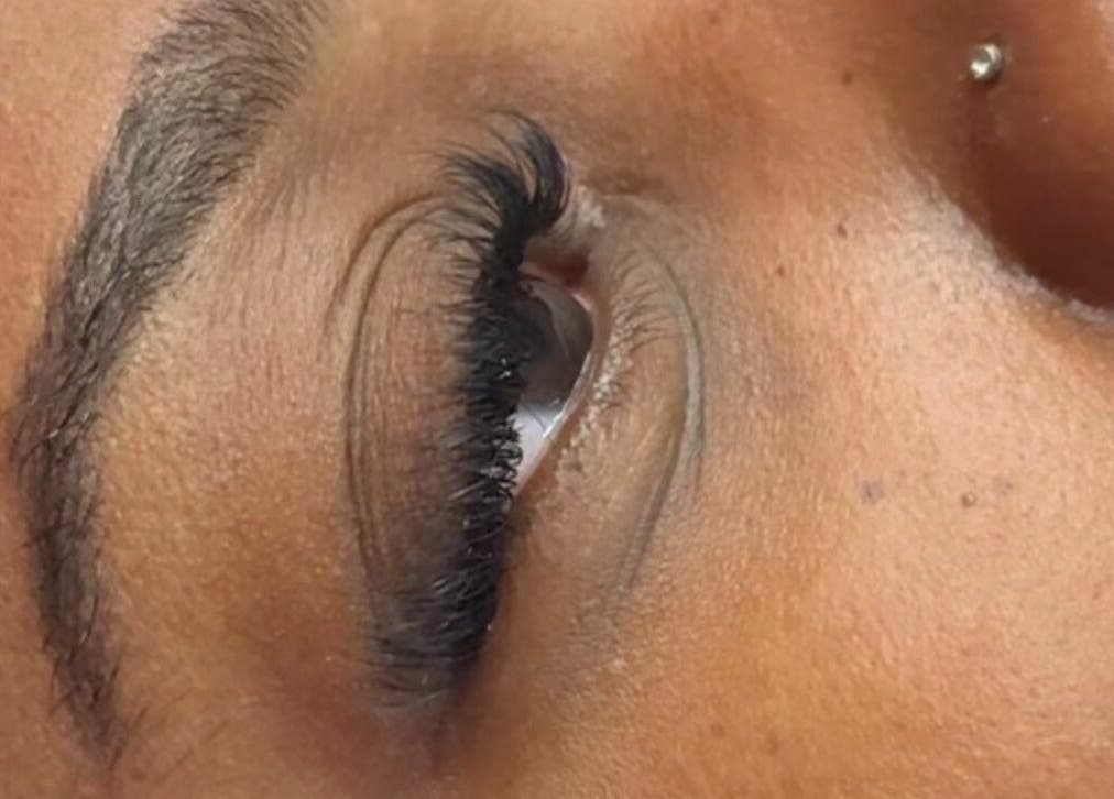Close-up of eyelashes enhanced at Lash Ology And Spa Cocoa, Cocoa, Florida, US showcasing beauty and detail.