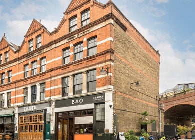 Historic brick building near SALT Salon Borough, London, England, GB.