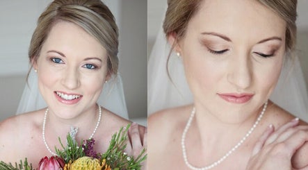Bridal portrait with natural makeup by Hair Therapy Knysna, Knysna, Western Cape, ZA.
