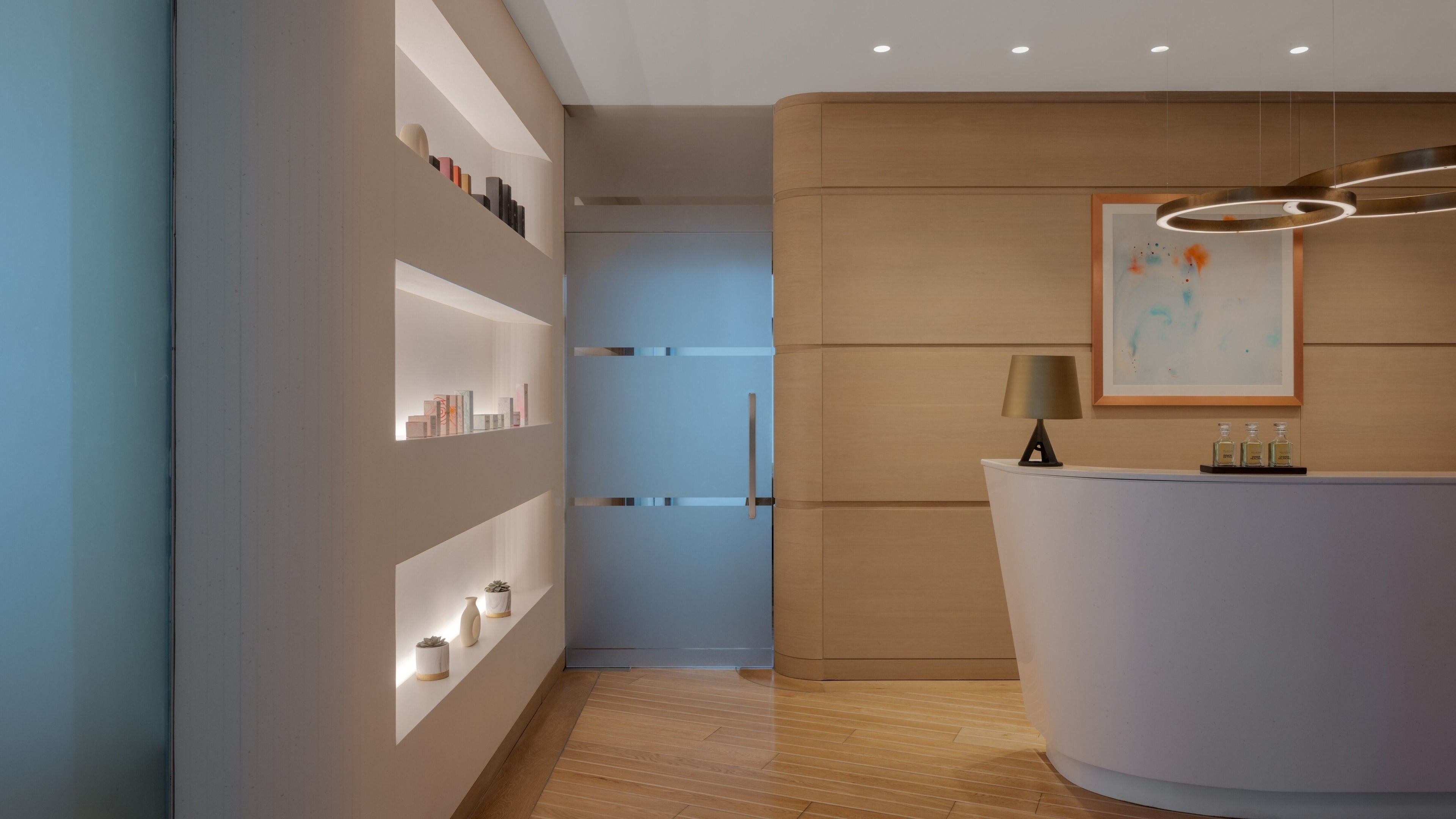 Elegant reception at Wellbeings Holistics Healing Hilton Jewel of the Creek, Dubai, AE.