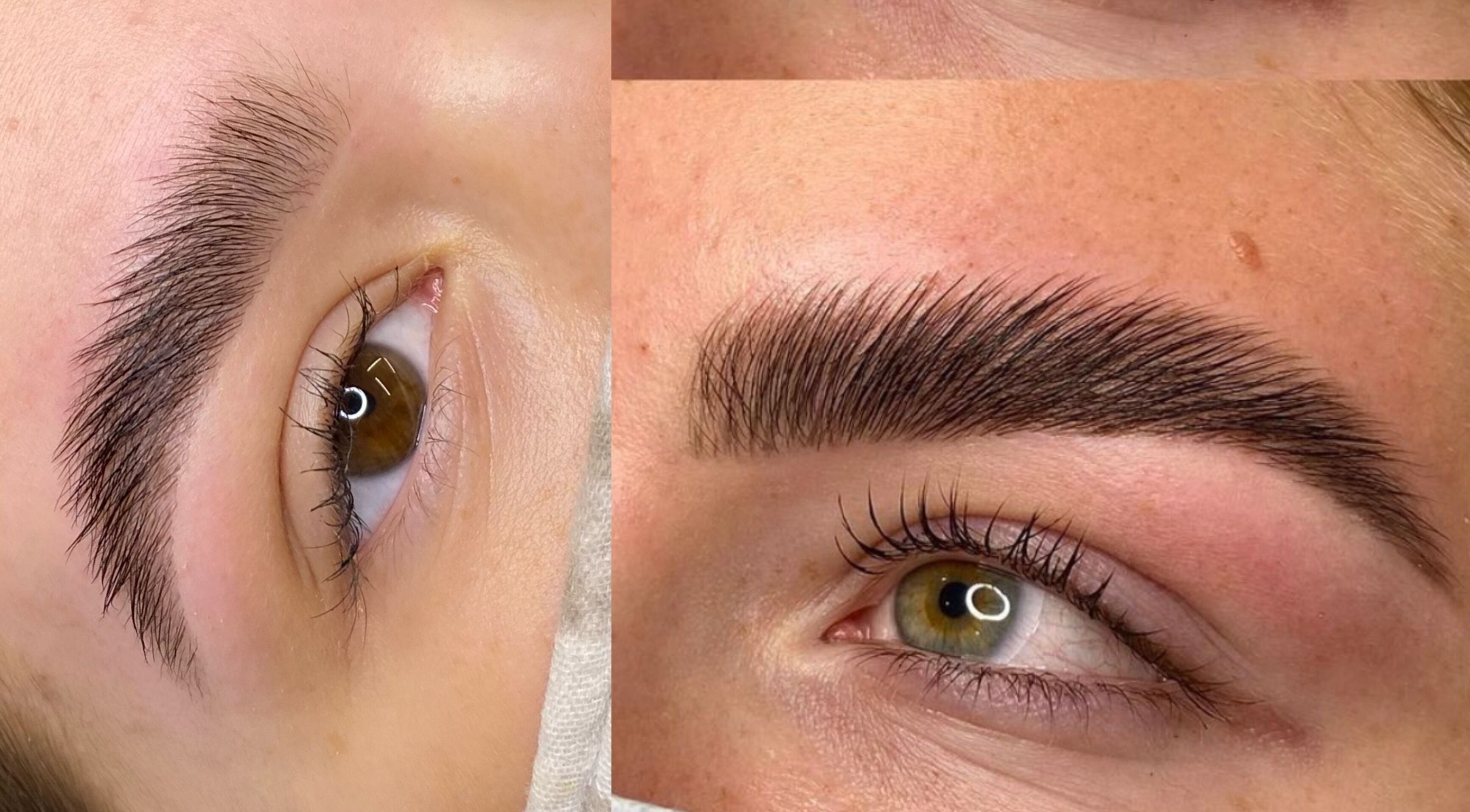 Beautifully shaped eyebrows at Selkie Skin, Mevagissey, England, GB, showcasing expert grooming techniques.