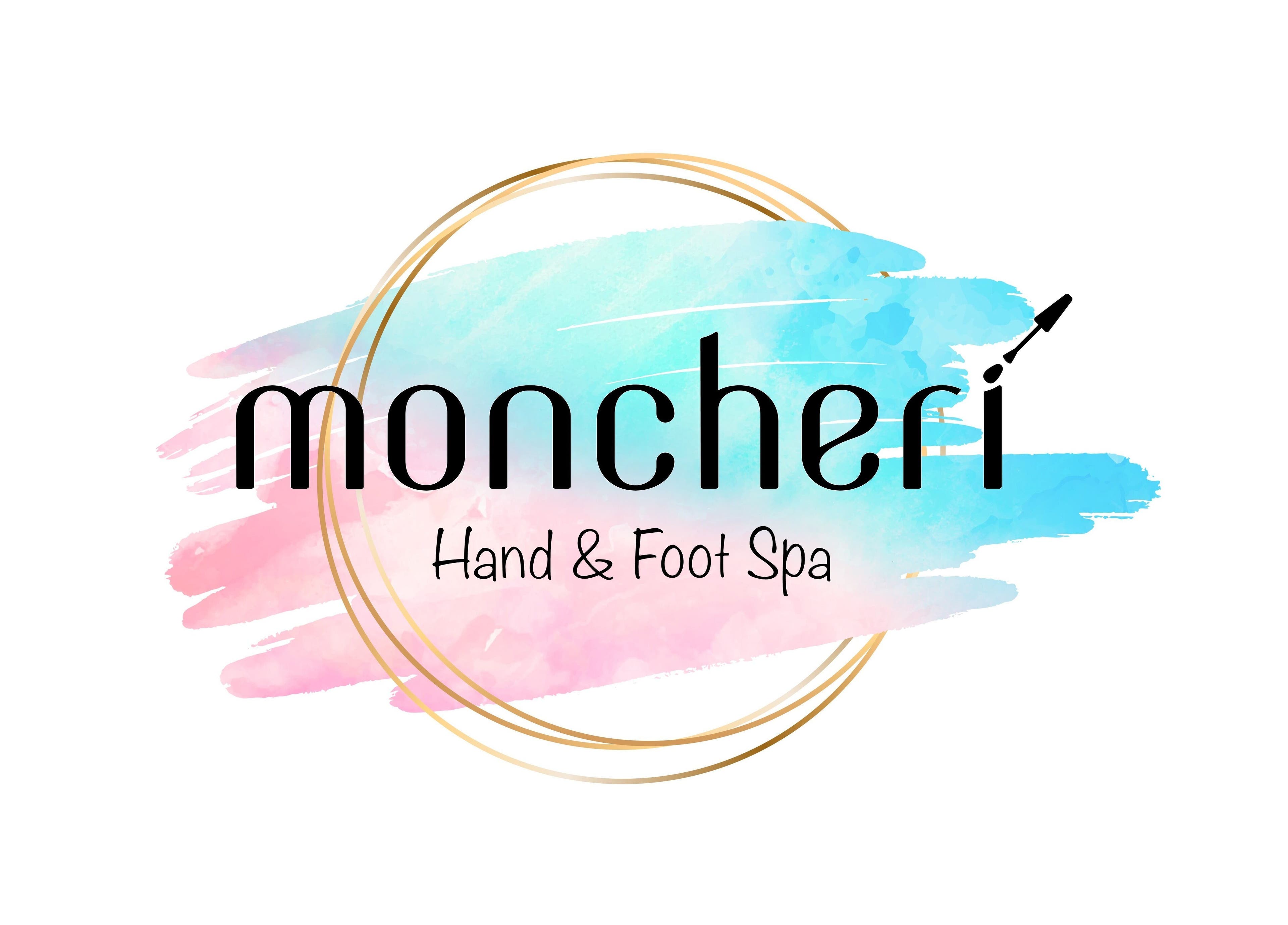 Moncheri Hand & Foot Spa logo with pastel splash in Cavan, County Cavan, IE.