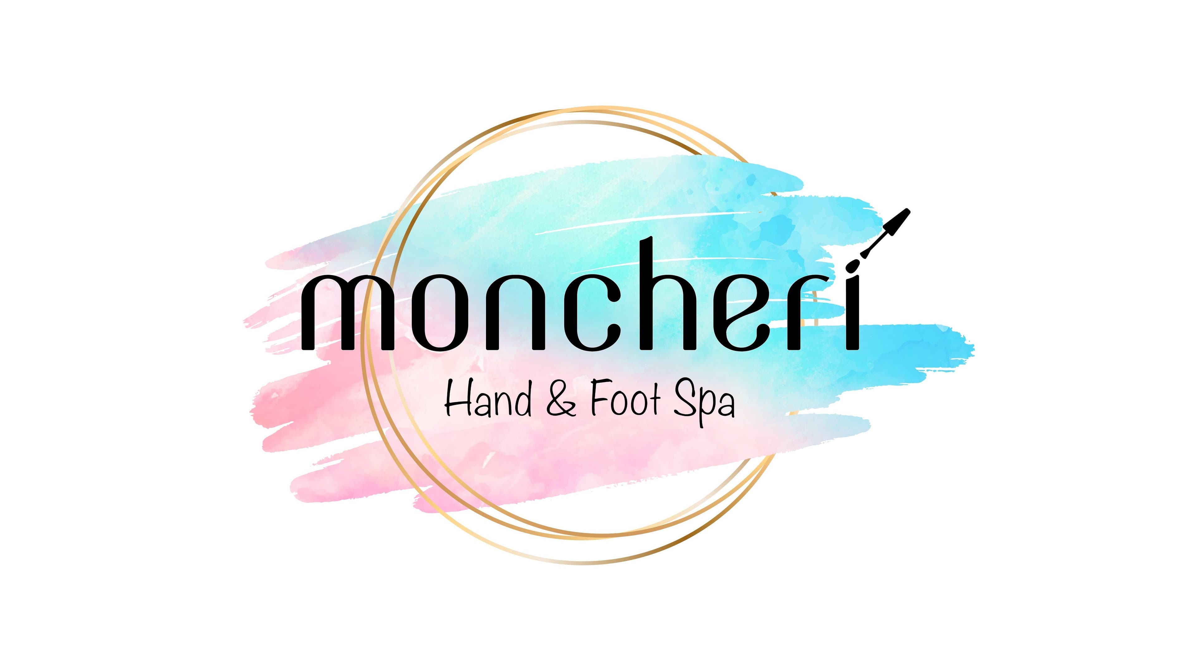 Moncheri Hand & Foot Spa logo with pastel splash in Cavan, County Cavan, IE.