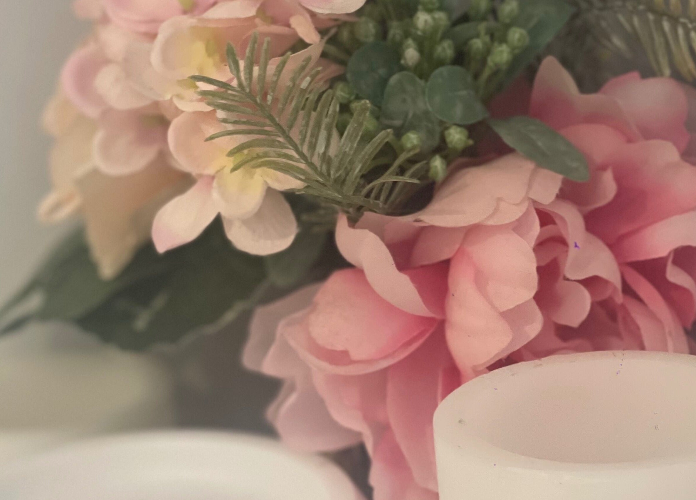 Elegant floral decor at MedicAesthetics, Oakley, England, GB creates a serene ambiance for relaxation.