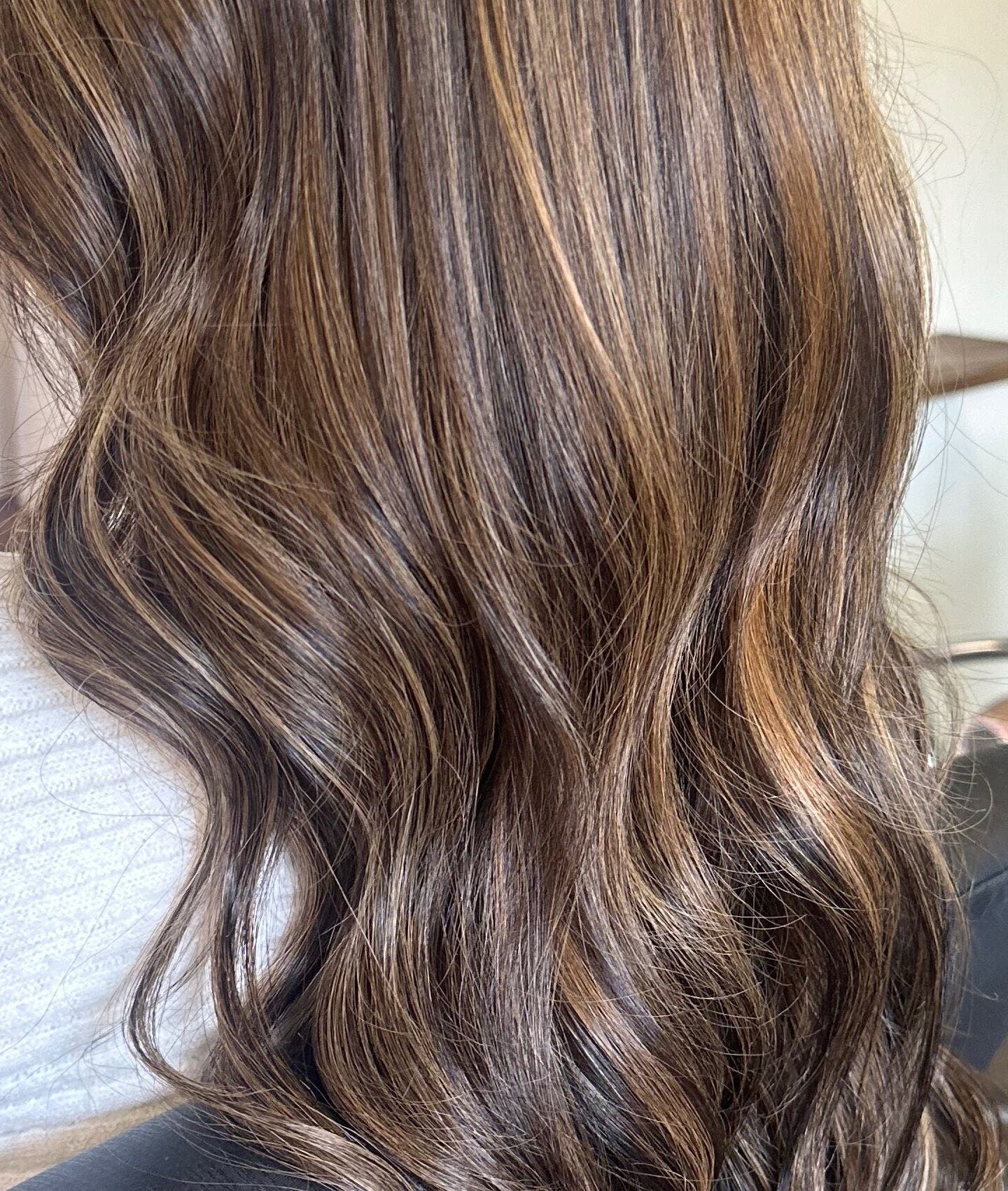 Beautiful wavy hair at Saylor and Co Hair Studio, Levin, Manawatū-whanganui Region, NZ.