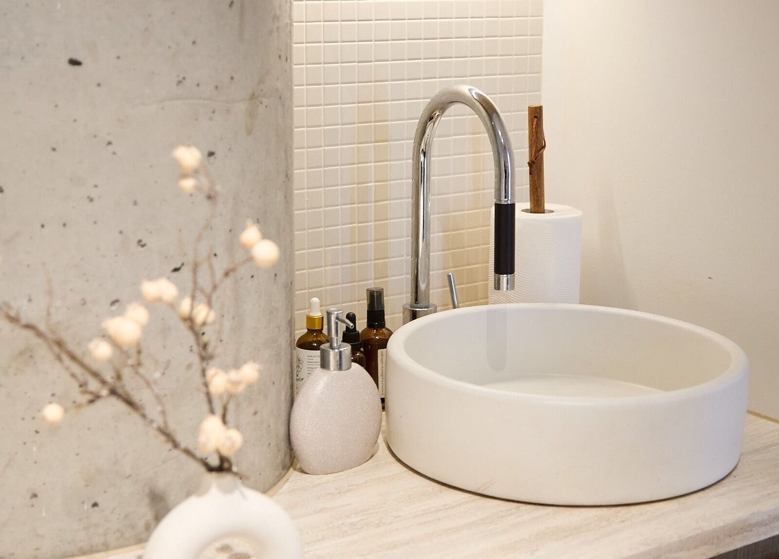 Elegant basin setup at Zen Japanese Massage Platinum - St Leonards, New South Wales, AU.