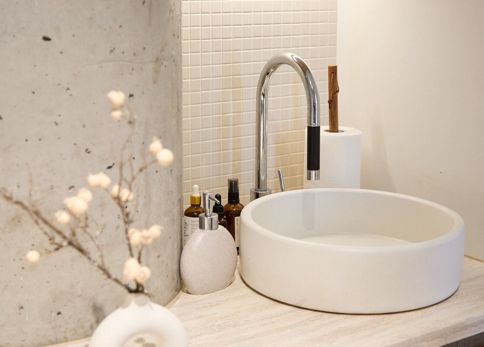 Elegant basin setup at Zen Japanese Massage Platinum - St Leonards, New South Wales, AU.